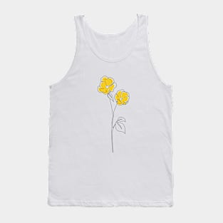 Mustard Bloom Tank Top